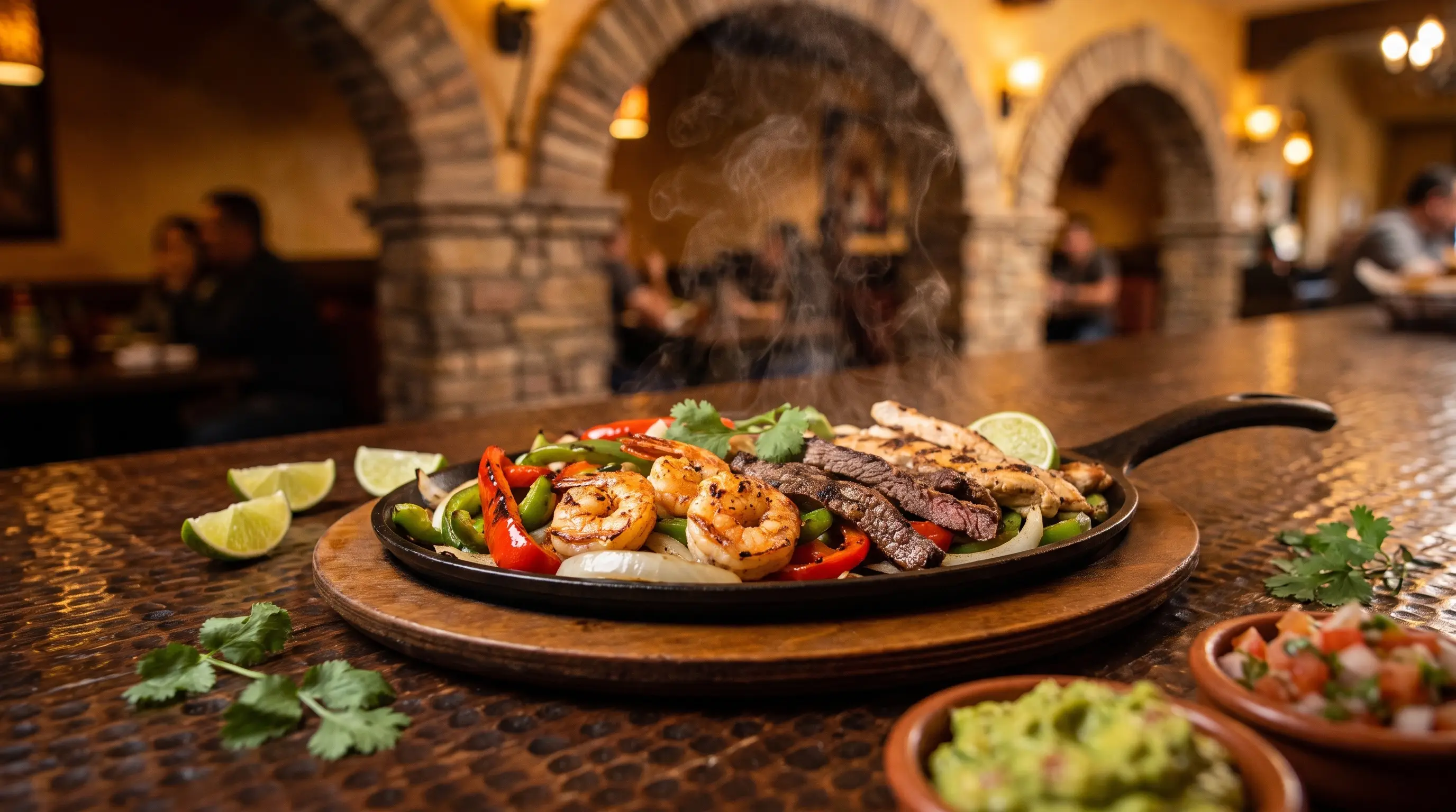 Sizzling fajita skillet